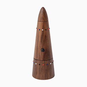 Pok Collection Wooden Pepper Grinder in Walnut Wood by SoShiro, 2019