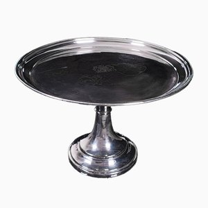 Antique Victorian English Silver-Plated Cake Stand