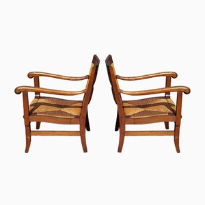 Mid-Century French Armchairs, Set of 2