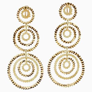 18 Karat Yellow Gold Chandelier Earrings, Set of 2