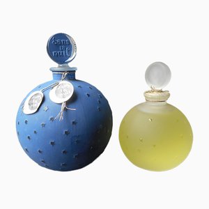 Antike Flaschen von René Lalique für Worth, 2er Set