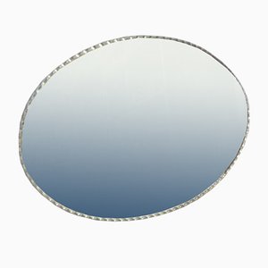 Large Beveled Oval Mirror