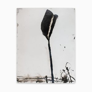 Tige en Noir #1, 2018, Peinture Abstraite