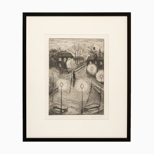 Night Watchman, Print, Framed