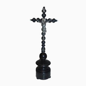 Art Nouveau Standing Wooden Cross