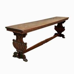 Large Monastery Table in Solid Walnut, 1700s