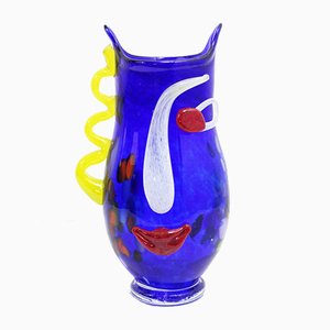 Murano Glass Face Vase