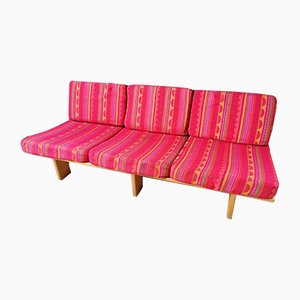 Mid-Century Low 3-Seater Bench, 1960s