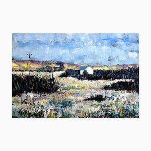 Andrew Francis, Puncheston Common, 2017, pintura al óleo del paisaje