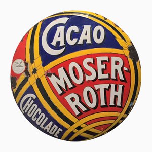 Enamel Sign Moser Roth Chocolate, 1900s
