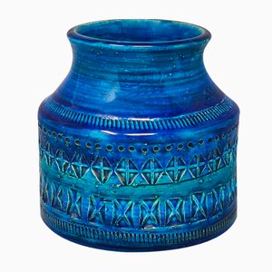 Bitossi Vase by Aldo Londi for Blue Rimini Collection, 1960s