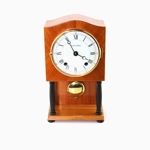 Reloj de péndulo de mesa de Erwin Sattler, Munich, años 50