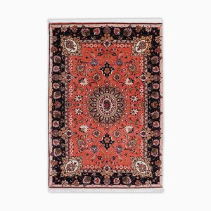 Floraler Tabriz Teppich mit Rand und Medaillon