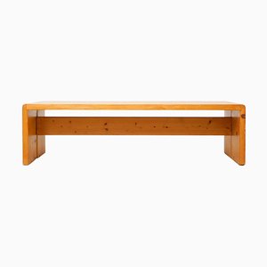 Large Wood Bench by Charlotte Perriand for Les Arcs, 1960s