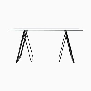 Table Desk Safari T87 Stainless Steel or Oak by Peter Ghyczy