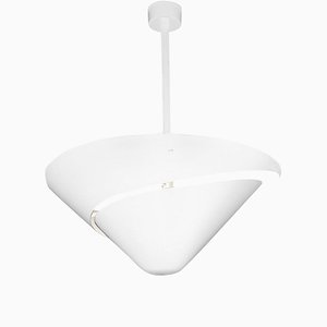 White Small Snail Ceiling Wall Lamp by Serge Mouille