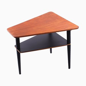 Teak and Black Side Table by Cees Braakman for Pastoe, 1950s