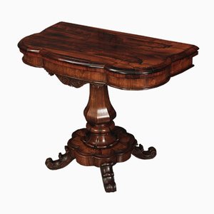 Shaped Rosewood Card Table