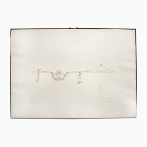 Litografia di Gianfranco Baruchello, Italia, 1975