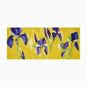 Bernd Zimmer: Iv Iris, Sérigraphie Couleur, Sérigraphie sur Papier