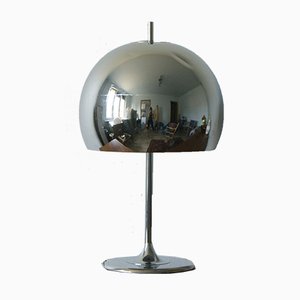 Chrome Mushroom Table Lamp, 1970s