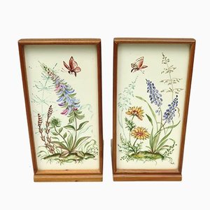 Meadow Flowers, Ilse Wehe, Painting, 1950s, Ceramics, Set of 2