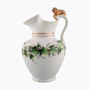 Antique Porcelain Chocolate Jug with Modelled Lion from Bing & Grøndahl