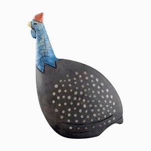 Südafrikanischer Handbemalter Glasierter Keramiker Vogel