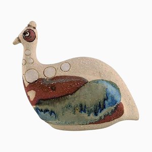 South African Studio Ceramist Bird in Hand-Painted Glazed Ceramic