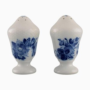 Blue Flower Curved Salt and Pepper Shaker from Royal Copenhagen