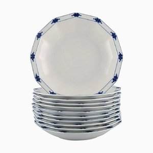 Assiettes Corinthe en Porcelaine Peinte en Bleu par Tapio Wirkkala pour Rosenthal, Set de 11