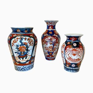 Vases Imari Antiques, Set de 3