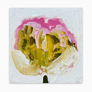 Anya Spielman, Green, Gold, Pink, 2021, Oil on Panel
