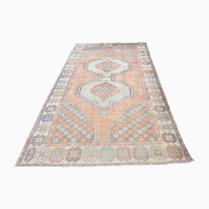 Tapis Oushak Vintage Fait Main en Laine