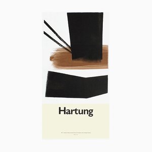 Hans Hartung, Expo 77, Centre Pompidou, 1977, Papier Poster Mat