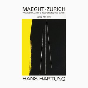 Hans Hartung, Expo 73, Maeght Zürich, 1973, Papier pour Affiche Mat