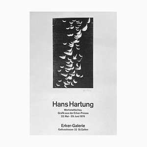 Carta Poster Hans Hartung, Expo 73, 1974