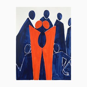 Waleria Matelska, Twins, 2020, Acrílico sobre papel