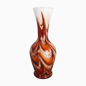 Vaso grande Pop Art vintage in vetro opalino