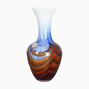 Große Vintage Pop Art Florence Vase aus Opalglas