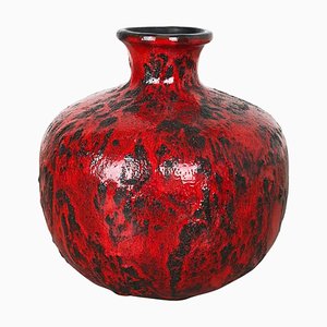 Fat Lava Pottery Vase by Gräflich Ortenburg, Germany, 1960s