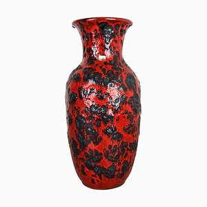 Grand Vase Fat Lava en Poterie Multicolore de Scheurich, 1970s