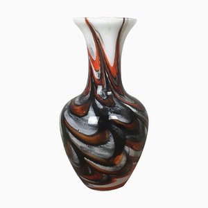 Vase Florence Vintage en Verre Opalin par Carlo Moretti, Italie, 1970s