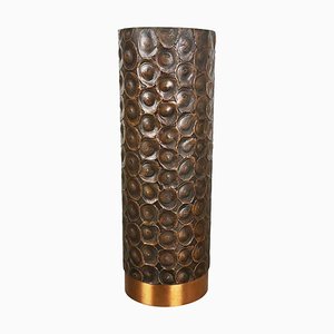 Brutalist Sculptural Copper Vase in the Style of Auböck, Austria, 1950s