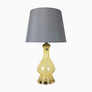 Large Opaline Murano Glass Table Lamp from Cenedese Vetri, 1960s