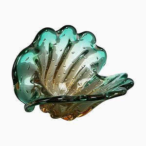 Bubble Murano Glas Schale Vase von Seguso Bullicante, Italien, 1970er