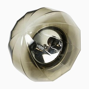 German Globe Wall Light from Glashütte Limburg, Germany, 1970s