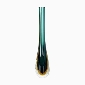 Large Sommerso Murano Glass Vase Attributed to Flavio Poli, Italy, 1970s