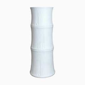 Porcelain & Bamboo Op Art Vase by Heinrich Fuchs for Hutschenreuther, Germany, 1970s
