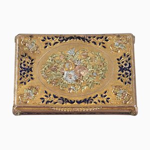 Caja de oro y esmalte de principios del siglo XIX, Suiza